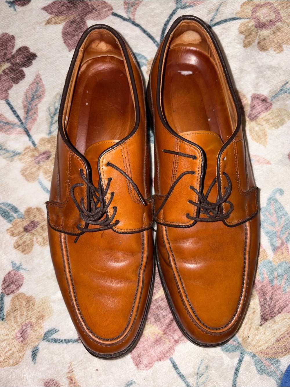 Allen Edmonds Men’s Derby Oxfords in Cognac Brown